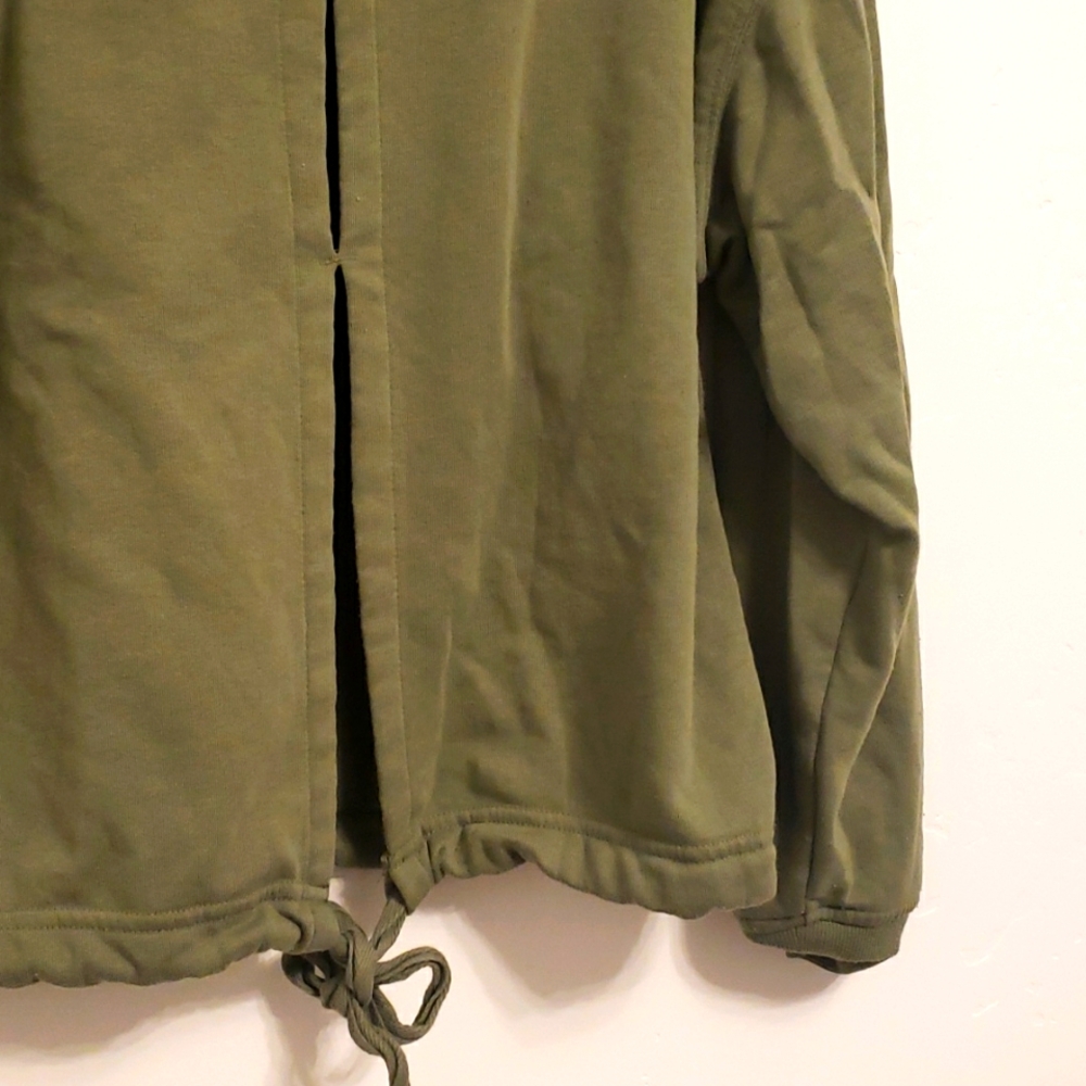 Open-Back Olive Sweatshirt - Picture 4 of 4